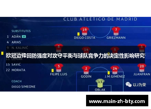 欧冠边锋回防强度对攻守平衡与球队竞争力的决定性影响研究 欧冠边锋回防强度对攻守平衡与球队竞争力的决定性影响研究